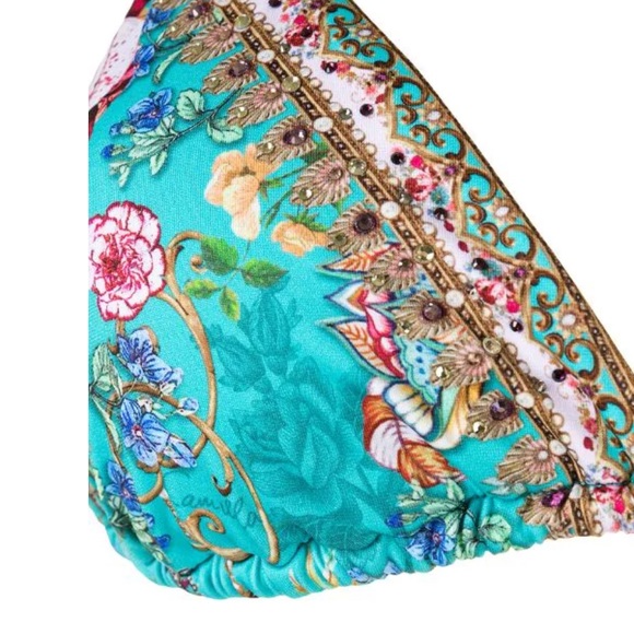 Dubai Triangle Turquoise Swim Suit Bikini - Picture 3 of 13